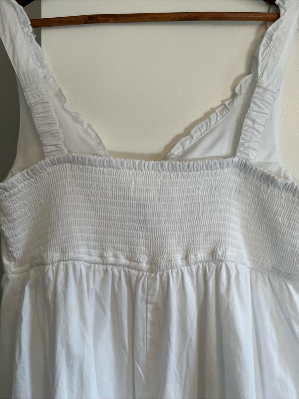 Japna White Ruffle-Trim Cotton Dress - Picture 6 of 6